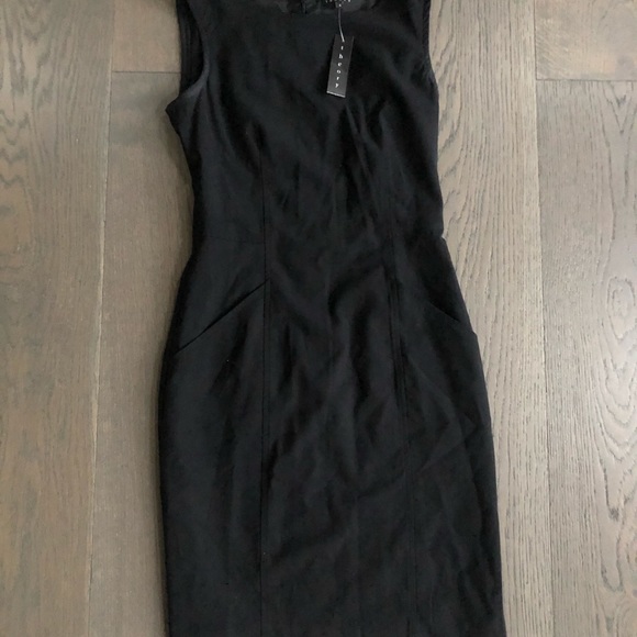 Theory black designer dress sz 2 NWT - Picture 3 of 4